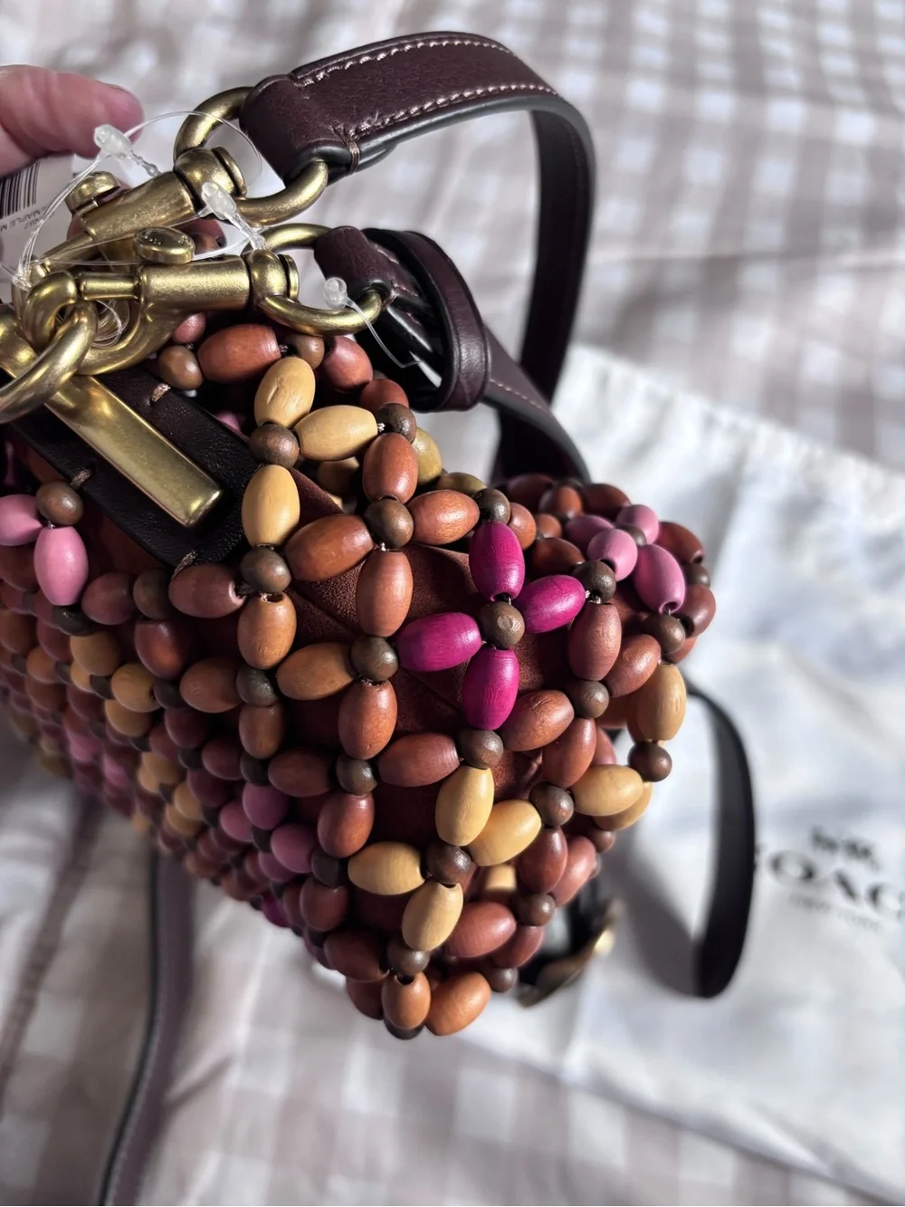 Coach Multicolor Beaded Mini Shoulder Bag Tabby 26